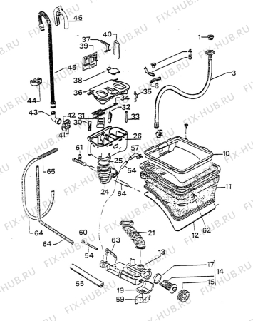 Взрыв-схема стиральной машины Zanussi ZT825JX1 - Схема узла W30 Water details  D